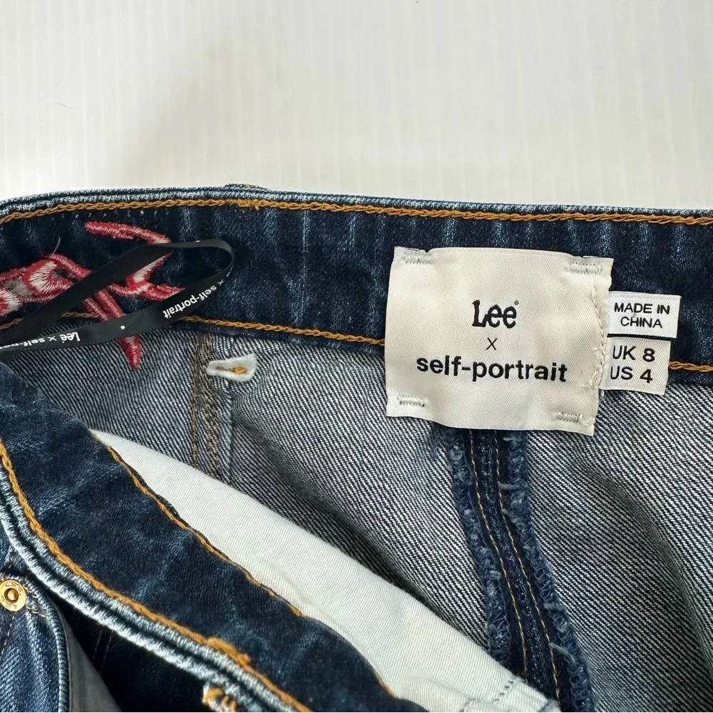 Lee x Self-Portrait Tiered Ruffle HemMini Skirt, 4 US - Picture 7 of 14